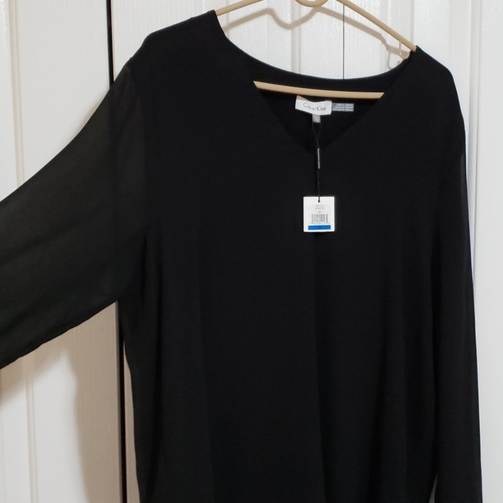Calvin Klein womens top blouse shirt